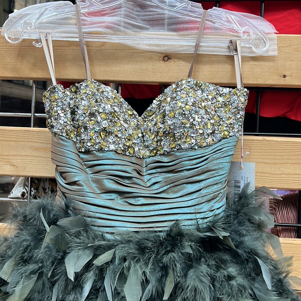 NWT,JOVANI SHORT & COCKTAIL DRESSES 171473 green - Picture 5 of 17